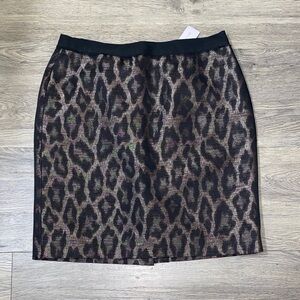 NWT Ann Taylor Leopard Print Women's pencil skirt